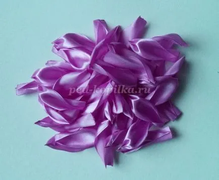 Decorare ac de păr Chrysanthemum art kanzashi