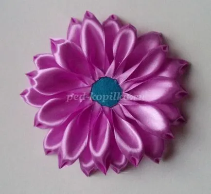 Decorare ac de păr Chrysanthemum art kanzashi