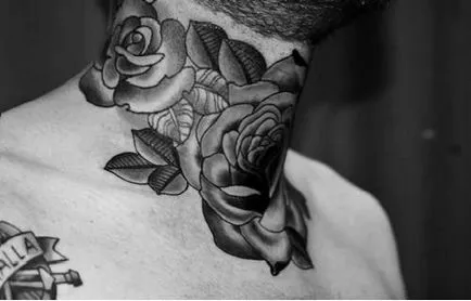 25 elegant tatuaj pe gât - tatuaje