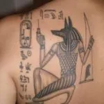 Valoarea tatuaj Anubis pentru bărbați și femei, schițe, fotografii