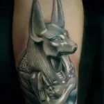 Valoarea tatuaj Anubis pentru bărbați și femei, schițe, fotografii