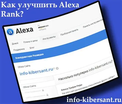 Alexa rang l ca test și de a îmbunătăți