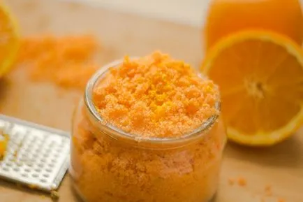 Orange Scrub - narancs és a vényköteles előnyök bőr