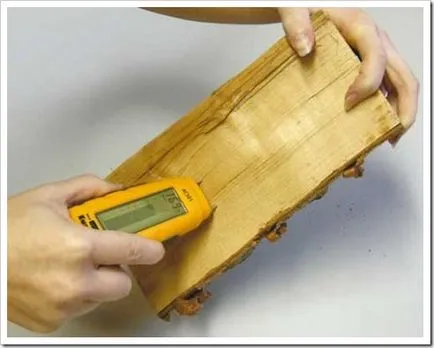 Conținutul de umiditate măsurat de lemn pentru a utiliza un hidrometru pentru a determina stadiul de contracție la domiciliu