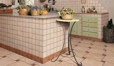Melyik a jobb a konyhában csempe vagy linóleum padló vagy kombinálva, az előnyök és hátrányok a fényképet, és