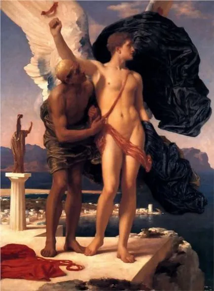 Daedalus és Icarus mítosza Daedalus, a találmány a Daedalus, a bűncselekmény a Daedalus, a labirintus, a Minotaurusz, a szárnyak
