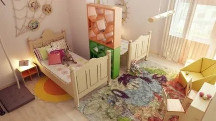Camera pentru copii pentru copii de diferite sexe - căutarea de idei, design interior