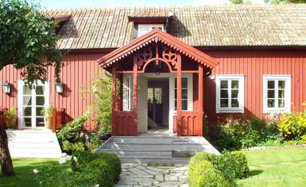 Casa de lemn în stil norvegian