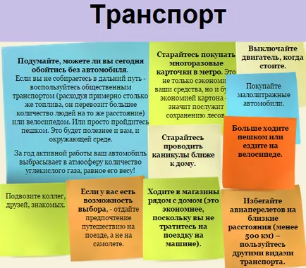 Екологичният отпечатък в различни области на ежедневието