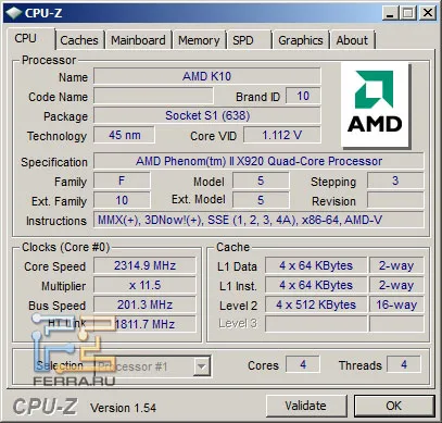 Fenomenális Négy áttekintést mobil processzorok az AMD Phenom II x920