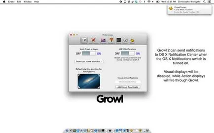 descărcare Growl gratuită Mac OS X, comentarii, recenzie