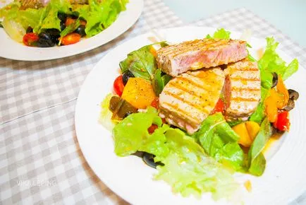 A tökéletes tonhal steak zöldség, recept fotókkal és videó