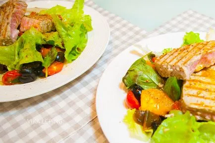 A tökéletes tonhal steak zöldség, recept fotókkal és videó