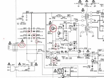 sursa de alimentare de reparare TV 2000a FUNAI MK8