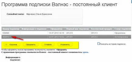 Редактиране на абонамента уелнес - редовен клиент