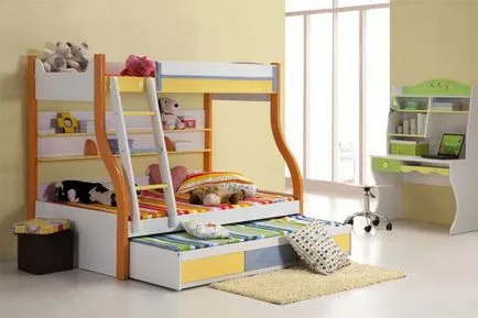 Размери двуетажни производство и възможности за легла за деца