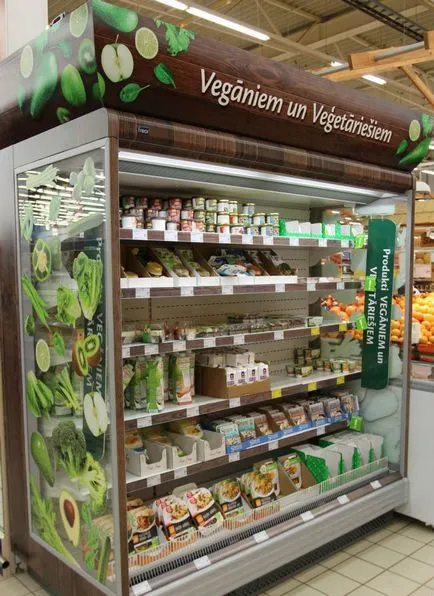 Vegetarieni și vegani în Letonia - au ceva de mâncare! Riga, Letonia Turism, panou publicitar, oraș