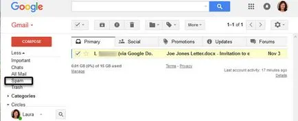 Начин на филтриране и блокиране на нежелани съобщения (спам) в Gmail
