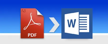 Hogyan lehet átalakítani a pdf-fájl szerkeszthető dokumentumot Word 2013