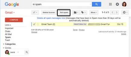 Начин на филтриране и блокиране на нежелани съобщения (спам) в Gmail