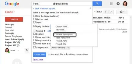Начин на филтриране и блокиране на нежелани съобщения (спам) в Gmail
