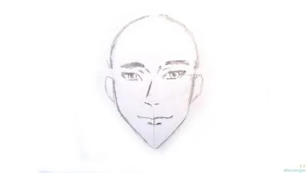 Hogyan kell felhívni anime arcát egy ceruza szakaszokban