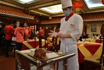 Hogyan enni pekingi kacsát Kínában, mind Kína - városok, üdülőhelyek, látnivalók,