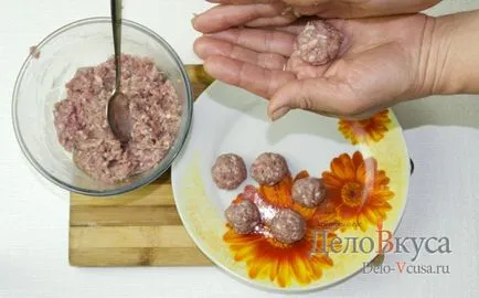 Hogyan kell főzni a levest húsgombóccal recept egy fotó