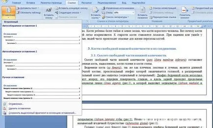 Как се прави таблица на съдържанието с една дума (Word) 2010 автоматично, както и през 2007 г. и 2013 г.