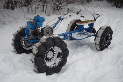 Cum de a face toate tipurile de teren sau un vehicul motoblock snowmobil