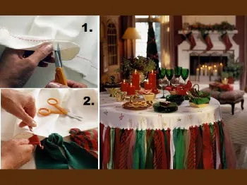 Cum sa faci o cârpă masa de Crăciun cu mâinile