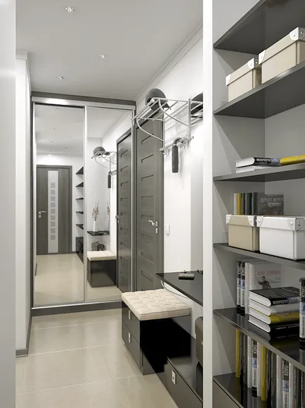 Hogyan tervezzünk egy keskeny folyosó modern és kényelmes - az ötlet fotókkal