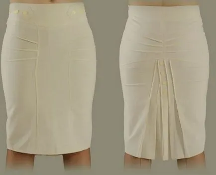 Как да се удължи полата - деним пола шият по дъното на другата плат - Дрехи
