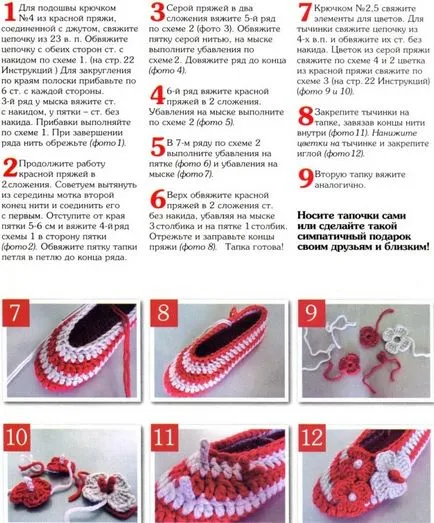 Cum distractiv de papuci de croșetat pentru o diagramă copil, o clasă de master