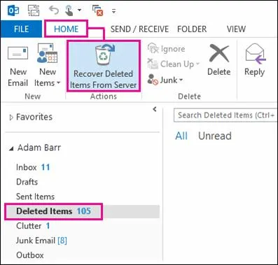 Как да се възстановят изтрити данни в имейли от Microsoft Outlook (PST)