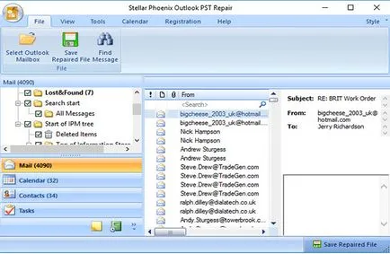 Как да се възстановят изтрити данни в имейли от Microsoft Outlook (PST)