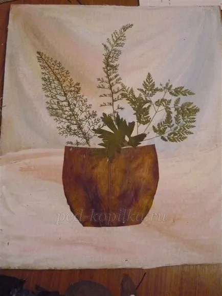 Картината на сухи растения