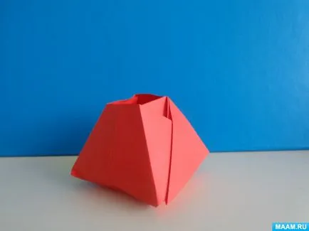 Kosár Az origami technikával