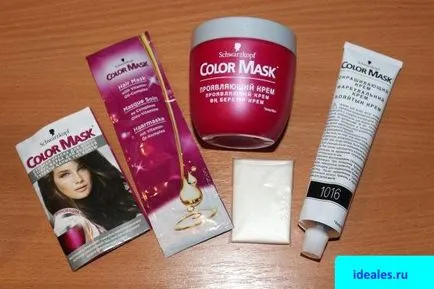 Hajfesték „Schwarzkopf Color Mask” paletta, a szépség titkát, és a nők egészségére