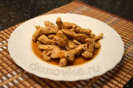 Pui „teriyaki“ - o reteta cu pas cu pas fotografii