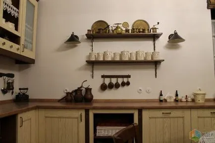 Bucătărie într-un stil rustic, repara ideile
