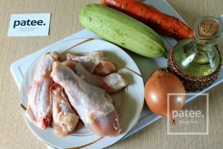 Пиле яхния с тиквички в multivarka - рецепта за Multivarki - patee