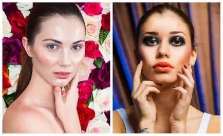 Nedves smink, ami egy make-up leckét egy nedves hatású