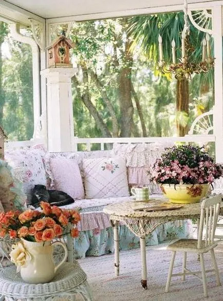 Bútor a modern kert és veranda - szép, kényelmes és eredeti