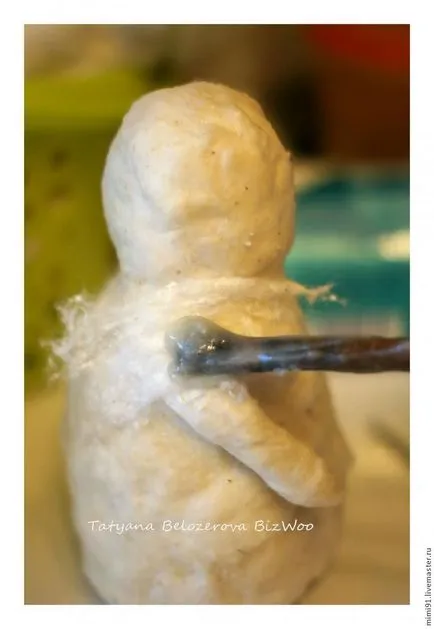А майсторски клас в изкуството памук снежен човек папиемаше - Справедливи Masters - ръчна изработка, ръчно изработени
