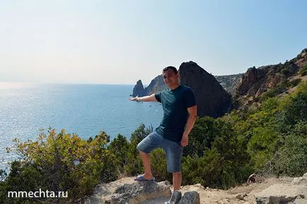 Cape Fiolent és jáspis strand a Krímben (Szevasztopol)