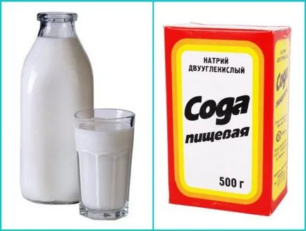 Мляко със сода за лечение на обикновена настинка