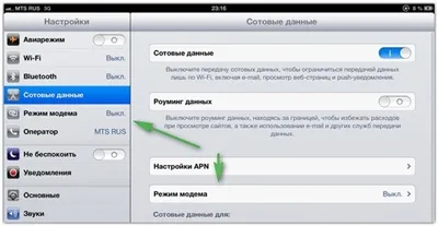 Configurarea modul iPad modem pentru MTS, Beeline si MegaFon - sfaturi pentru ios