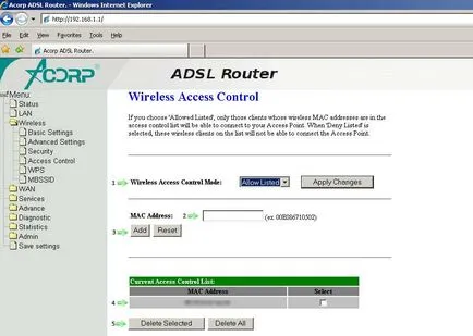 Конфигуриране на ADSL модем серия Acorp w422 (страница 3), член, flashtorg онлайн магазин