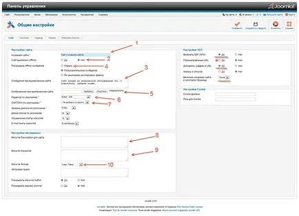 Customize joomla oroszosodás, a vizuális szerkesztő és CNC joomla